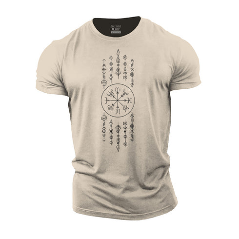 Men's Viking Compass Cotton T-Shirt